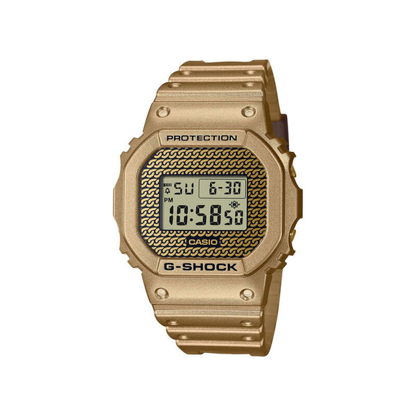 Casio G-Shock Men's Digital Watch DWE-5600HG-1 Gold Chain Series Sports Watch for mens + Additional Bands DWE5600HG DWE5600HG-1 DWE-5600HG-1ADR