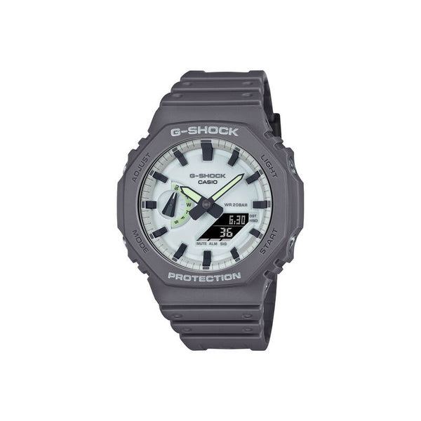 Casio G-Shock Men Analog-Digital Sport Watch GA-2100HD-8A Grey Resin Strap