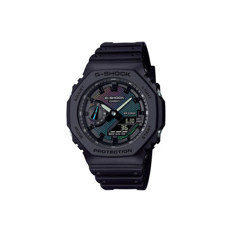 Casio G-Shock Men Analog-Digital Watch GA-2100RW-1A Black Resin Strap