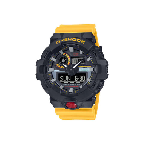 Casio G-Shock Men's Analog-Digital Sport Watch GA-700MT-1A9DR Yellow Resin Strap