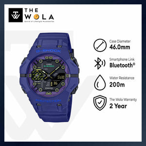 Casio G-Shock Men Analog-Digital Sport Watch GA-B001CBR-2A Blue Resin Strap w. Bluetooth