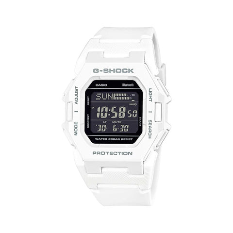 Casio G-Shock GD-B500-7 Men Digital Watch White Resin Strap