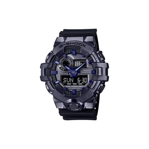 Casio G-Shock GM-700P-6A Men Analog-Digital Watch Black Resin Strap