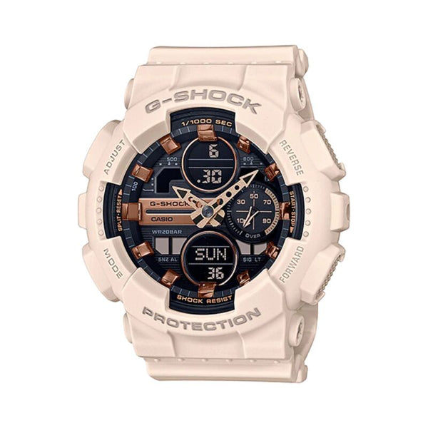 Casio G-Shock Women's Analog-Digital GMA-S140M-4A Pink Resin Band Sport Watch