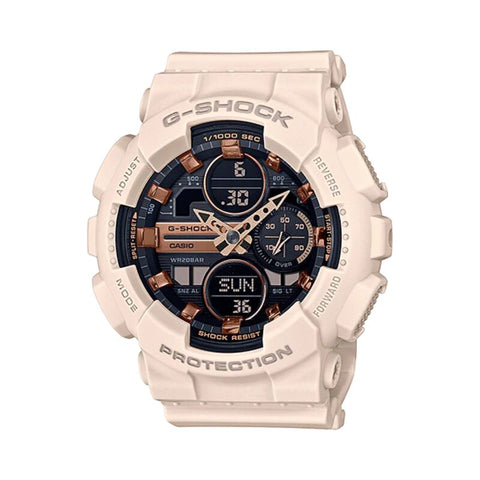 Casio G-Shock Women's Analog-Digital GMA-S140M-4A Pink Resin Band Sport Watch