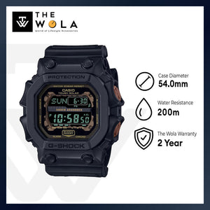 Casio G-Shock GX-56RC-1 Digital Men's Sport Watch - Black & Rust Design with Black Resin Band