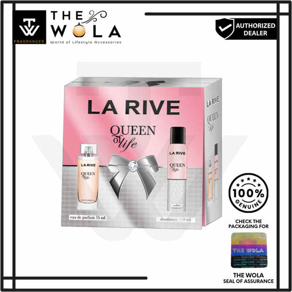 La Rive Coffret Queen Of Life (Edp 75ml + B/S 150ml) Set For Women