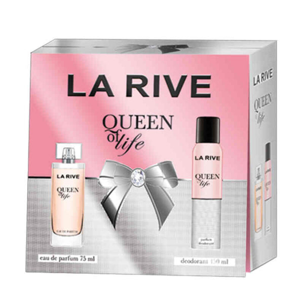 La Rive Coffret Queen Of Life (Edp 75ml + B/S 150ml) Set For Women