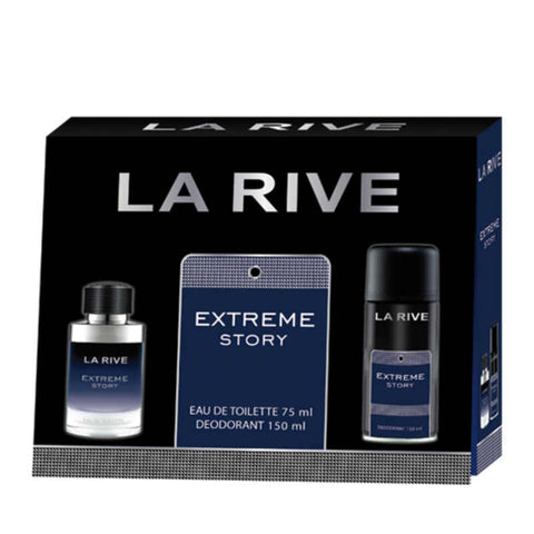 La Rive Coffret Extreme Story (Edt 75ml + B/S 150ml) Set For Men