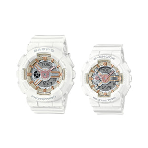 Casio G-Shock LOV-24A-7A Couple Analog-Digital Watch White Resin Strap