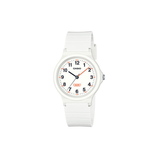 Casio Pop Series Women Analog Watch LQ-24B-7B White Resin Strap