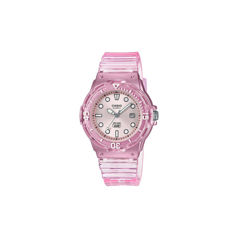 Casio Women Analog Watch LRW-200HS-4EV Pink Resin Strap