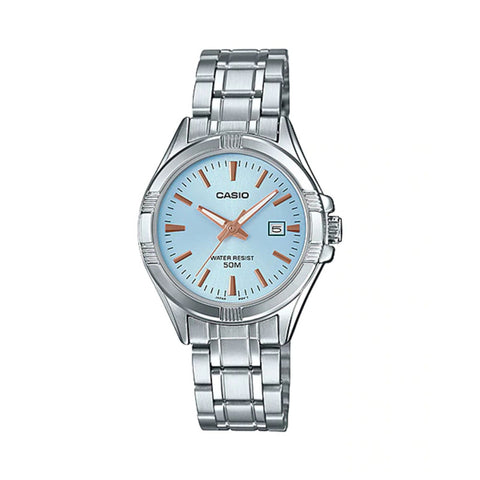 Casio Women's Analog LTP-1308D-2A Stainless Steel Band Casual Watch