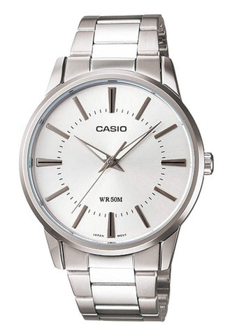 Casio Couple Analog Watch MTP-1303D-7AV Silver Stainless Steel Strap