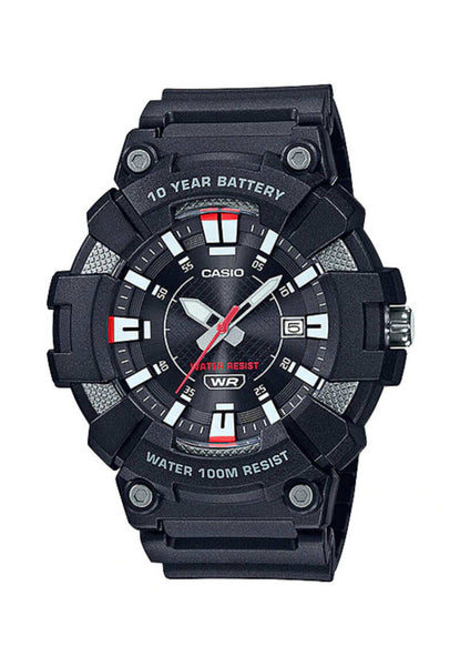 Casio Men Analog Watch MW-610H-1AV Black Resin Strap