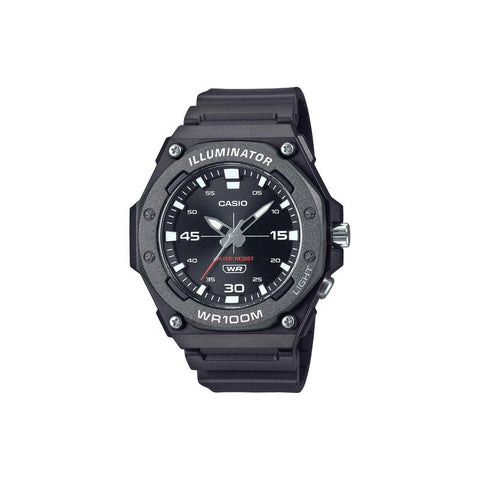 Casio Men Analog Watch MW-620H-1AV Black Resin Strap