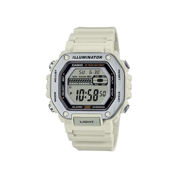 Casio Men Digital Watch MWD-110H-8AV Beige Resin Strap