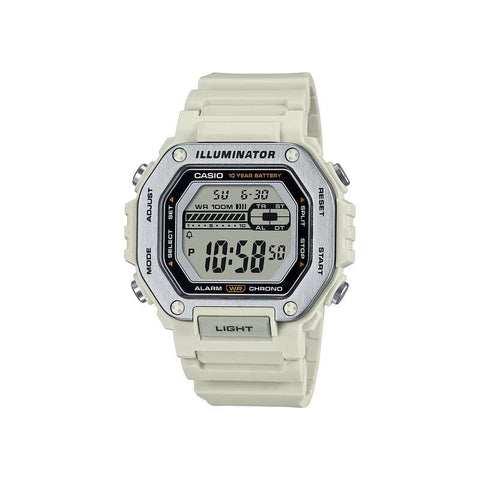 Casio Men Digital Watch MWD-110H-8AV Beige Resin Strap