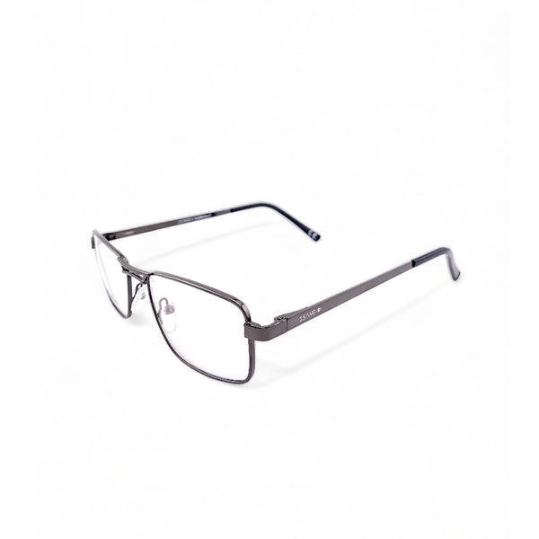 2.5 NVG OPH Men's Rectangle Frame Grey Metal Optical Frame with Demo Lens OPH10203