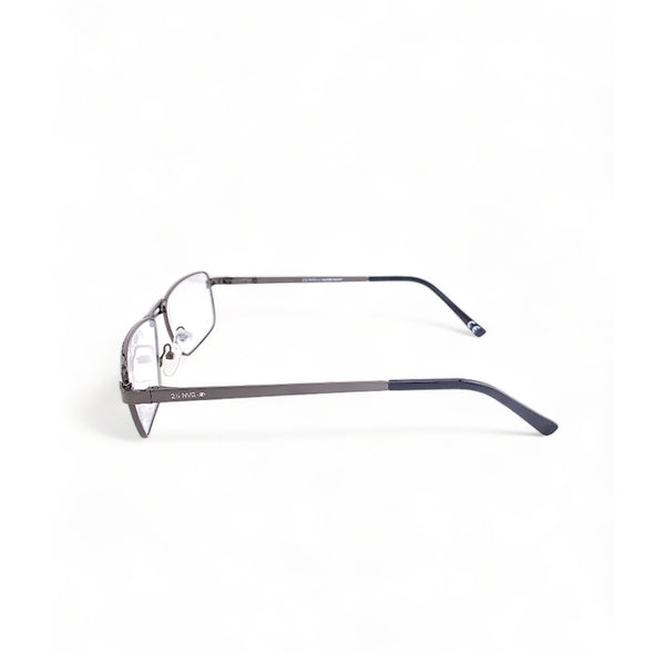 2.5 NVG OPH Men's Rectangle Frame Grey Metal Optical Frame with Demo Lens OPH10203