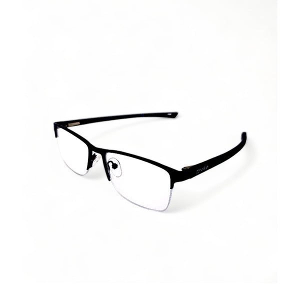 2.5 NVG OPH Men's Rectangle Frame Black Metal Optical Frame with Demo Lens OPH1100208