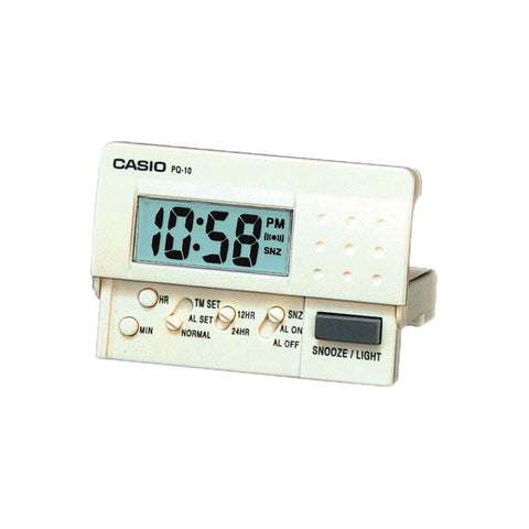 Casio Digital Alarm Clock With Light PQ-10-7R for Desk Top / Table / Bedside