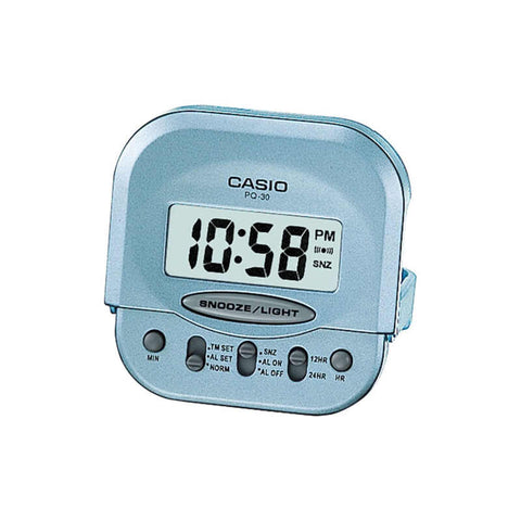 Casio Digital Alarm Clock With Light PQ-30-2 for Desk Top / Table / Bedside