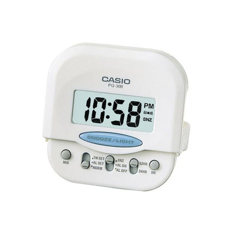 Casio Digital Alarm Clock With Light PQ-30B-7 for Desk Top / Table / Bedside