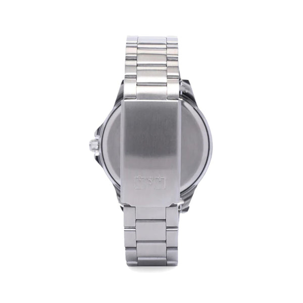 Q&Q Watch by Citizen Q28B-002PY Men Analog Watch Silver Stainless Steel Strap