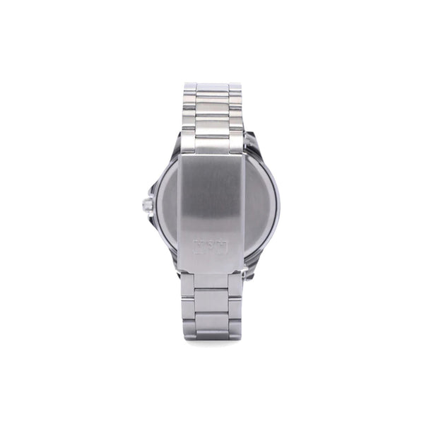 Q&Q Watch by Citizen Q28B-003PY Men Analog Watch Silver Stainless Steel Strap