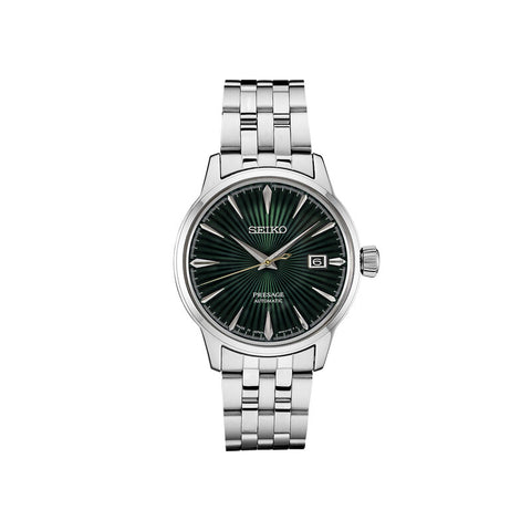 Seiko Presage Cocktail Time Men Automatic Watch SRPE15J Silver Stainless Steel Strap