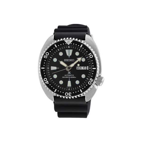 Seiko Prospex Sea Men Automatic Diver Watch SRPE93K1 Black Silicone Strap