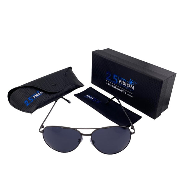 2.5 NVG Men's Rectangle Frame Navy Plastic UV Protection Sunglasses SUN10705