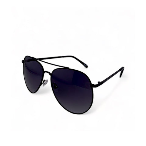 2.5 NVG Unisex's Aviator Frame Black Metal UV Protection Sunglasses SUN3180202