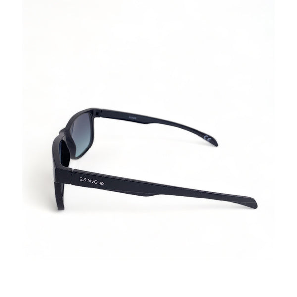 2.5 NVG Men's Rectangle Frame Black Plastic UV Protection Sunglasses SUNSC1050220