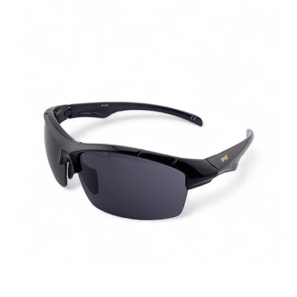 2.5 NVG Unisex's Rectangle Frame Black Plastic UV Protection Sunglasses SUNSC3620202