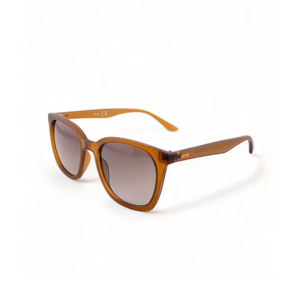 2.5 NVG Unisex's Rectangle Frame Brown Plastic UV Protection Sunglasses SUNSC37001