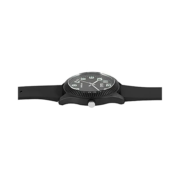 Q&Q Watch by Citizen V12A-004VY Men Analog Watch Black Resin Strap