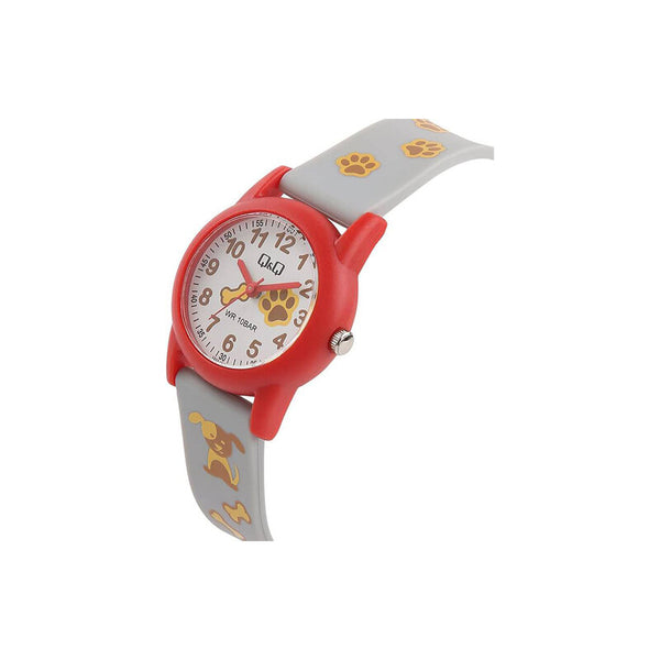 Q&Q Watch by Citizen V22A-005VY Kids Analog Watch Gray Resin Strap