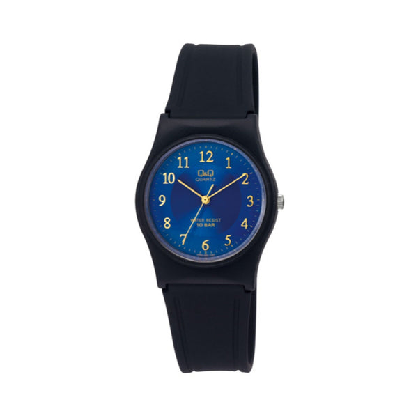 Q&Q Watch by Citizen VP34J053Y Unisex Analog Watch with Black Rubber Strap