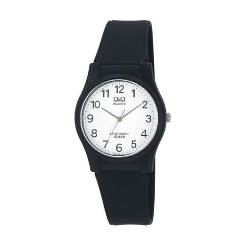 Q&Q Watch by Citizen VQ02J001Y Men Analog Watch with Black Rubber Strap