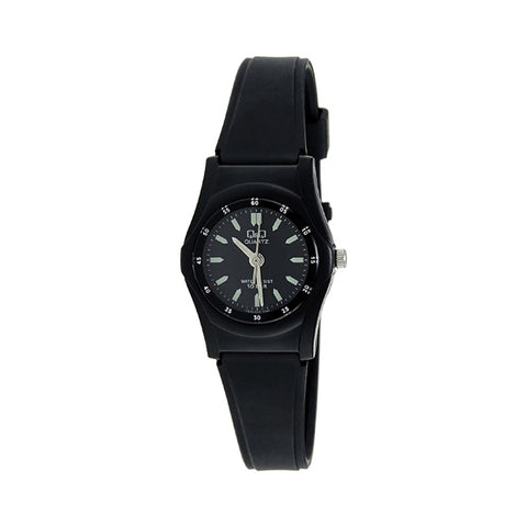 Q&Q Watch by Citizen VQ05J005Y Unisex Analog Watch with Black Rubber Strap