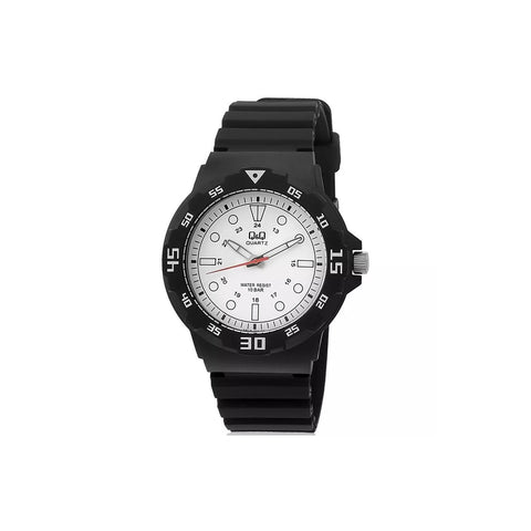 Q&Q Watch by Citizen VR18J004Y Men Analog Watch Black Resin Strap