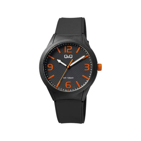 Q&Q Watch by Citizen VR28J028Y Women Analog Watch with Black Rubber Strap