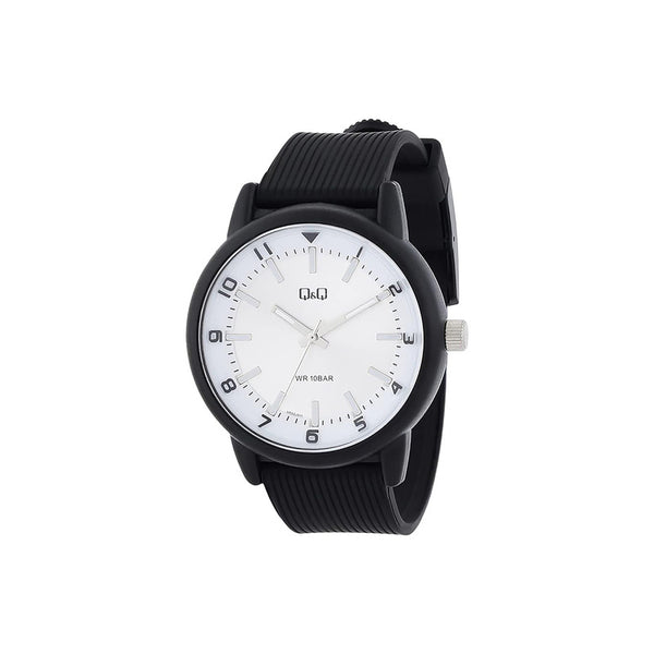 Q&Q Watch by Citizen VR52J011Y Unisex Analog Watch Black Resin Strap