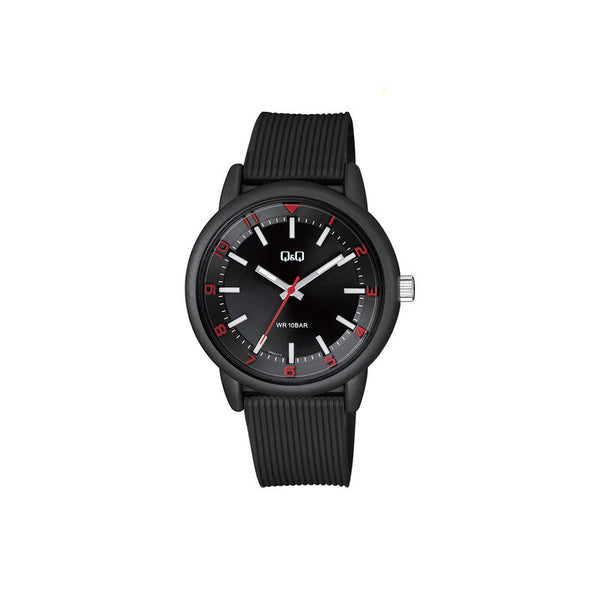 Q&Q Watch by Citizen VR52J013Y Men Analog Watch Black Resin Strap