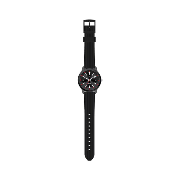 Q&Q Watch by Citizen VR52J013Y Men Analog Watch Black Resin Strap