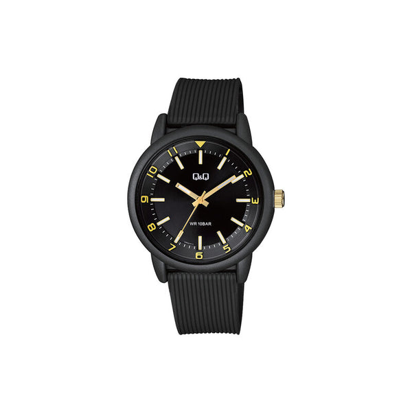 Q&Q Watch by Citizen VR52J015Y Men Analog Watch Black Resin Strap