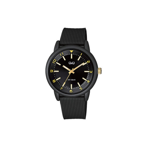 Q&Q Watch by Citizen VR52J015Y Men Analog Watch Black Resin Strap