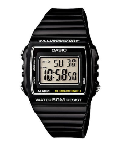 Casio Unisex Digital Watch W-215H-1A Black Resin Strap